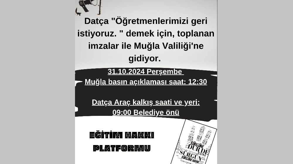 Datçalılar Öğretmenleri için Muğla'da