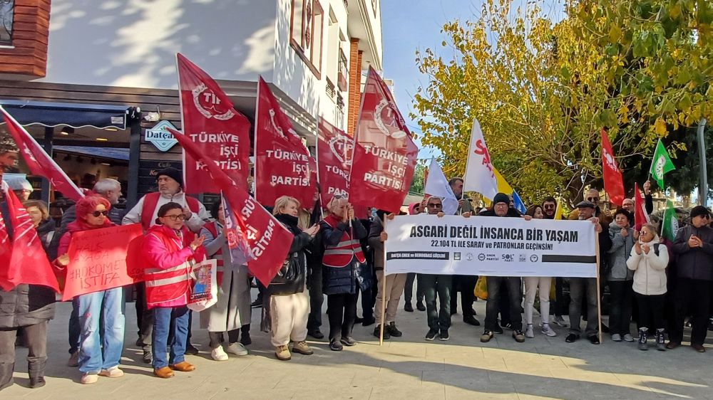 Datça'da sefalet ücretine protesto