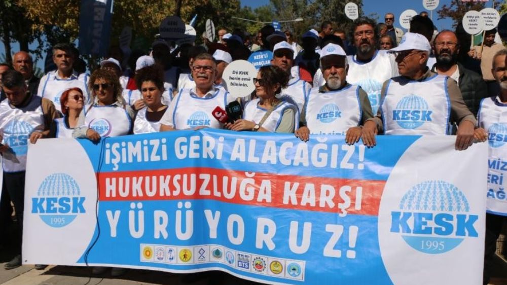 KESK, KHK Zulmüne Karşı Adalet Yürüyüşünü Sürdürüyor.