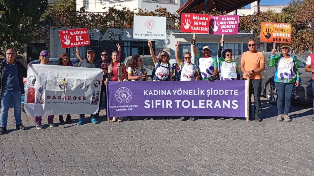 Datça Dağcılık ve Doğa Sporları Spor Kulübün’den Kadına Yönelik Şiddete Karşı Farkındalık Yürüyüşü