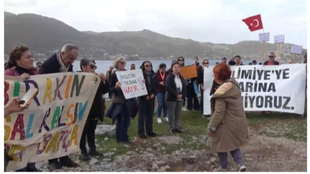 Selimiye çevre eylemine Datçalıların desteği
