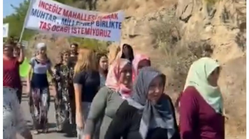 İnceğiz Halkı Taş Ocağına Geçit Vermeyeceğiz Diyor